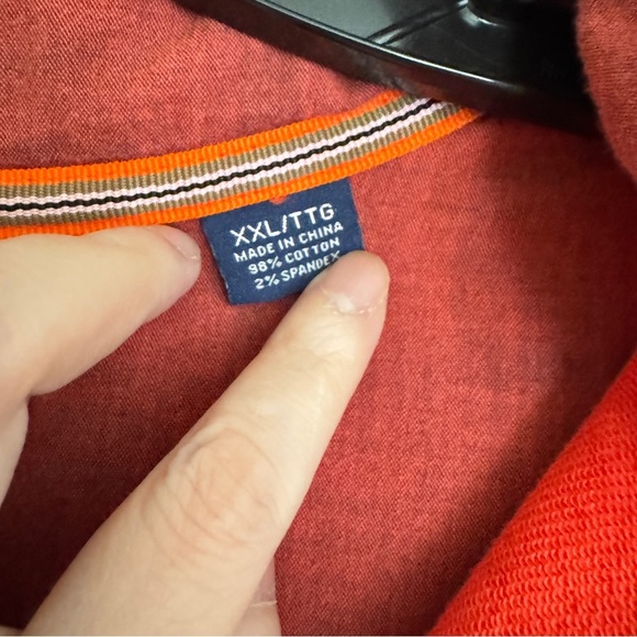 Tommy Bahama Red Quarter Zip Up Sweatshirt Size XXL - Picture 7 of 8